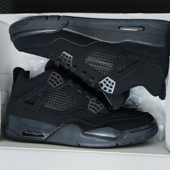 Air Jordan Retro 4 Black Canvas “Steel” Size 11 - Picture 3 of 5